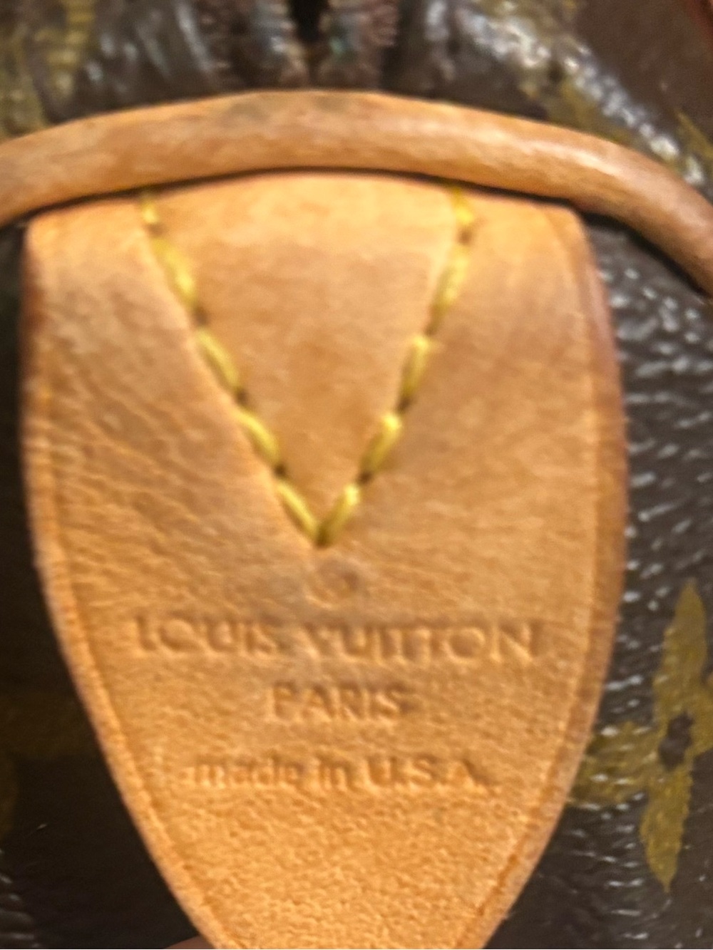 Vintage Louis Vuitton Monogram Speedy 25 - Made in USA (SD04027) - Picture 4 of 10